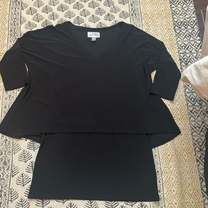 Joseph Ribkoff layered look long tunic sz 12